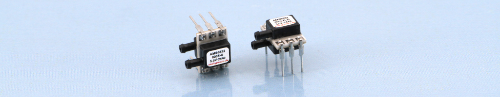 DIP-6 Ultra Compact Pressure Sensor for Ultra-Low Pressures AMS 6832 with analog voltage output and I2C output.
